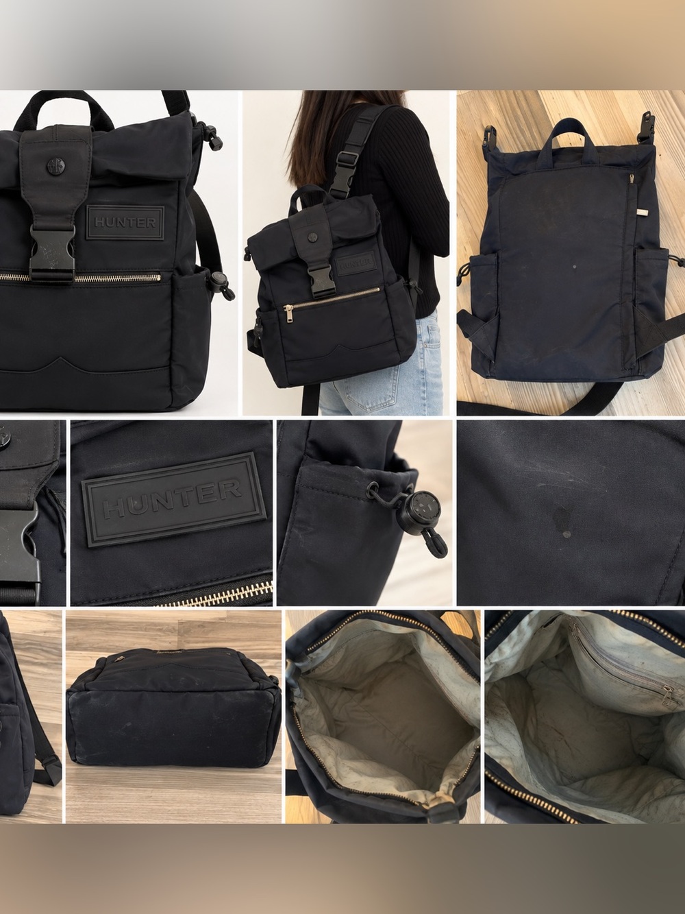 NWT Hunter top-snap buckle backpack